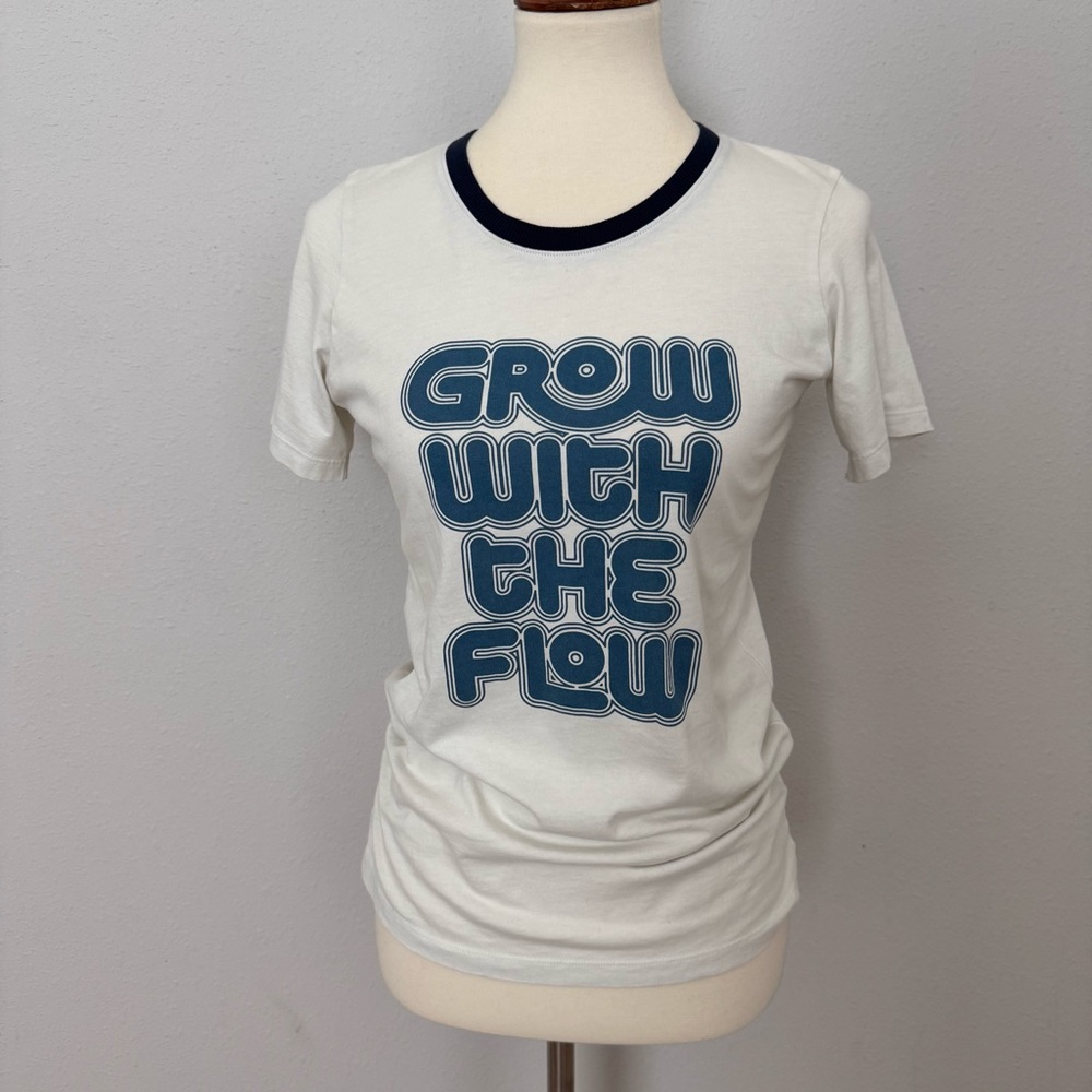 Black and White Graphic Fitted Tee